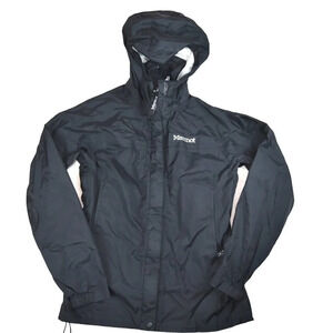 MARMOT || Women's Rain Jacket Black Lightweight Windbreaker *Flaw Inside Neck*